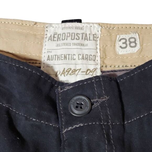 NWT Aeropostale Black Cargo Shorts Size 38 - Picture 4 of 4